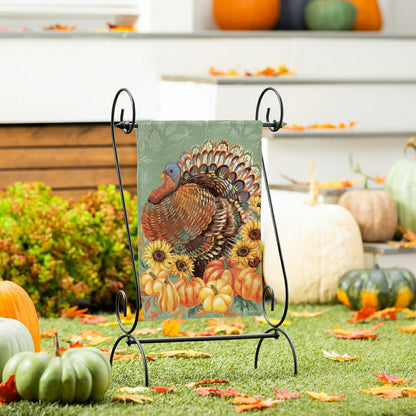 Grateful Gatherings Turkey Suede Garden Flag | Plow & Hearth