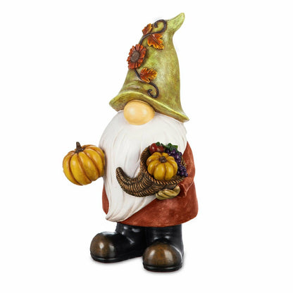 Fall Harvest Garden Gnome Statue | Plow & Hearth