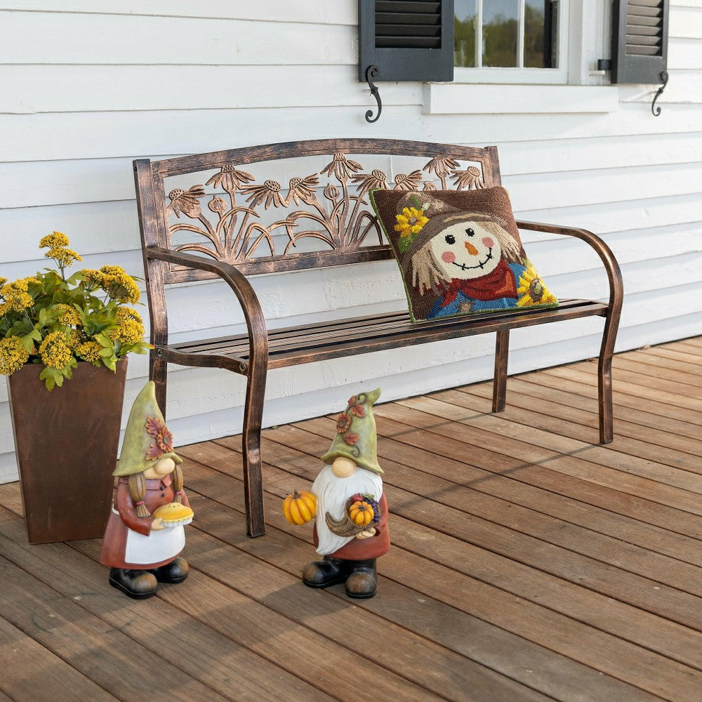 Fall Harvest Garden Gnome Statue | Plow & Hearth