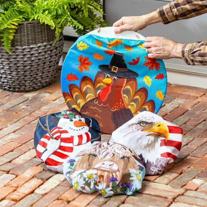 Americana and Harvest, 4-Season Interchangeable Door Decor Set | Plow & Hearth