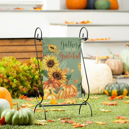 Grateful Gatherings Suede Garden Flag | Plow & Hearth
