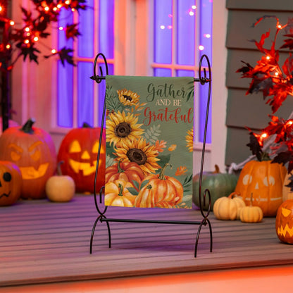 Grateful Gatherings Suede Garden Flag | Plow & Hearth