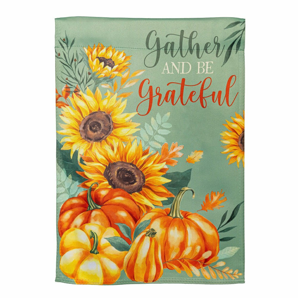 Grateful Gatherings Suede Garden Flag | Plow & Hearth