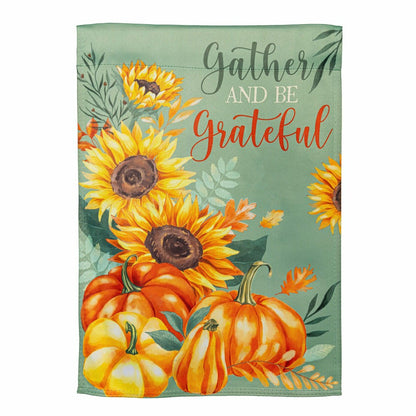 Grateful Gatherings Suede Garden Flag | Plow & Hearth