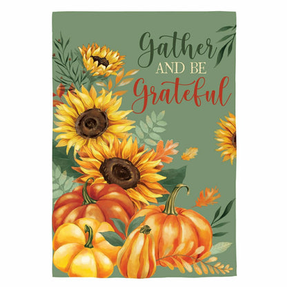 Grateful Gatherings Suede House Flag | Plow & Hearth