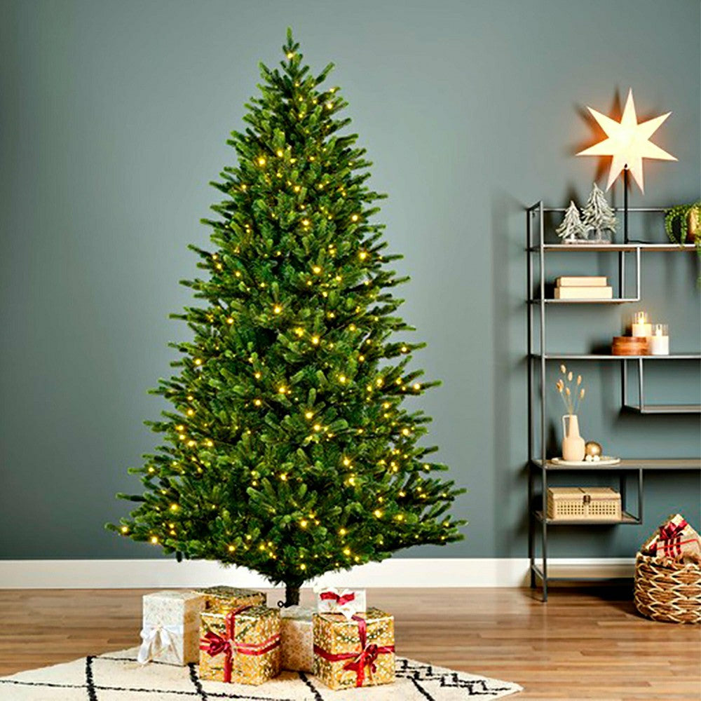 7'3" Sussex Fir Christmas Tree with Warm White and Color-Changing LEDs | Plow & Hearth