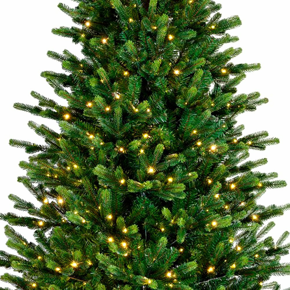 7'3" Sussex Fir Christmas Tree with Warm White and Color-Changing LEDs | Plow & Hearth