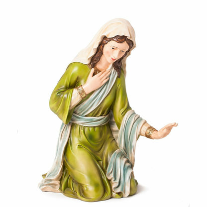 Nativity Set of 3: Mary, Joseph, and Baby Jesus, Full Color | Plow & Hearth