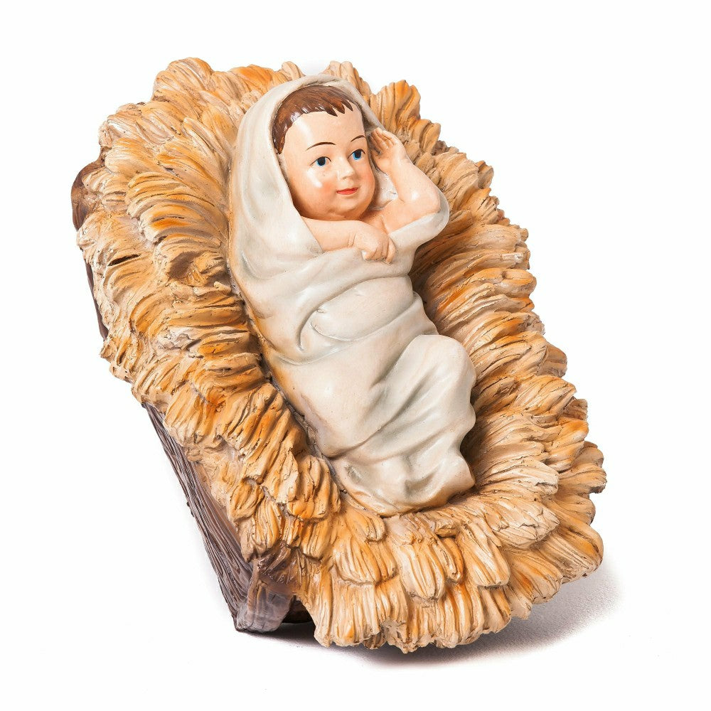 Nativity Set of 3: Mary, Joseph, and Baby Jesus, Full Color | Plow & Hearth