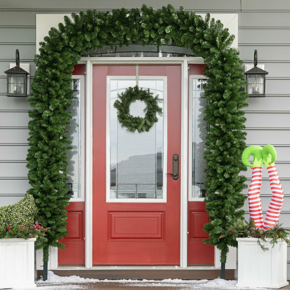 Montfair Pine Doorway Arch Garland | Plow & Hearth