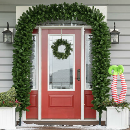 Montfair Pine Doorway Arch Garland | Plow & Hearth
