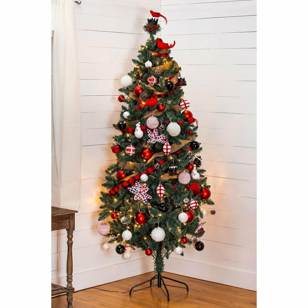 Classic Cardinal Complete Christmas Tree Kit with 250 Lights and 140 D | Plow & Hearth
