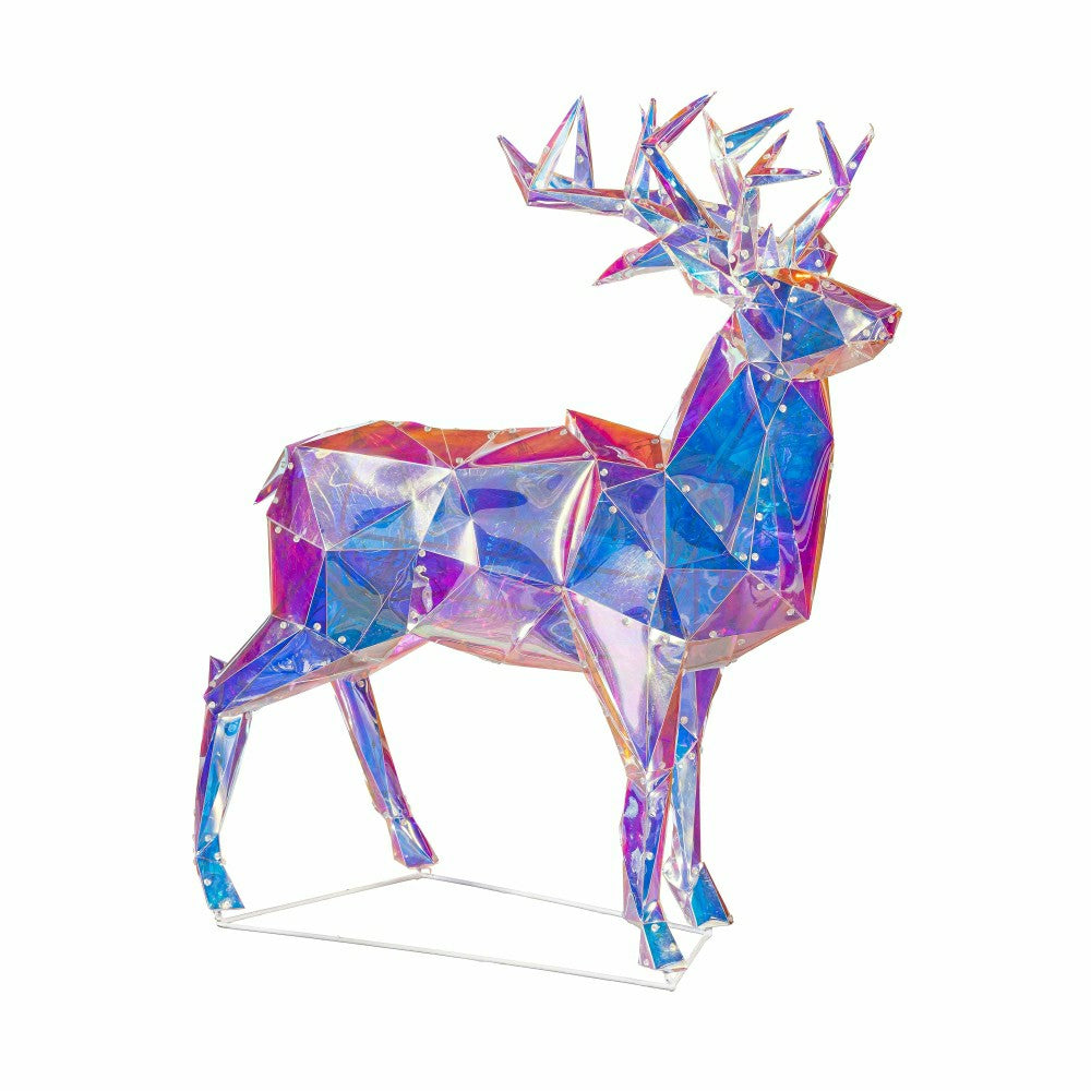 Iridescent Deer LED PVC Garden Statue, 28"H | Plow & Hearth