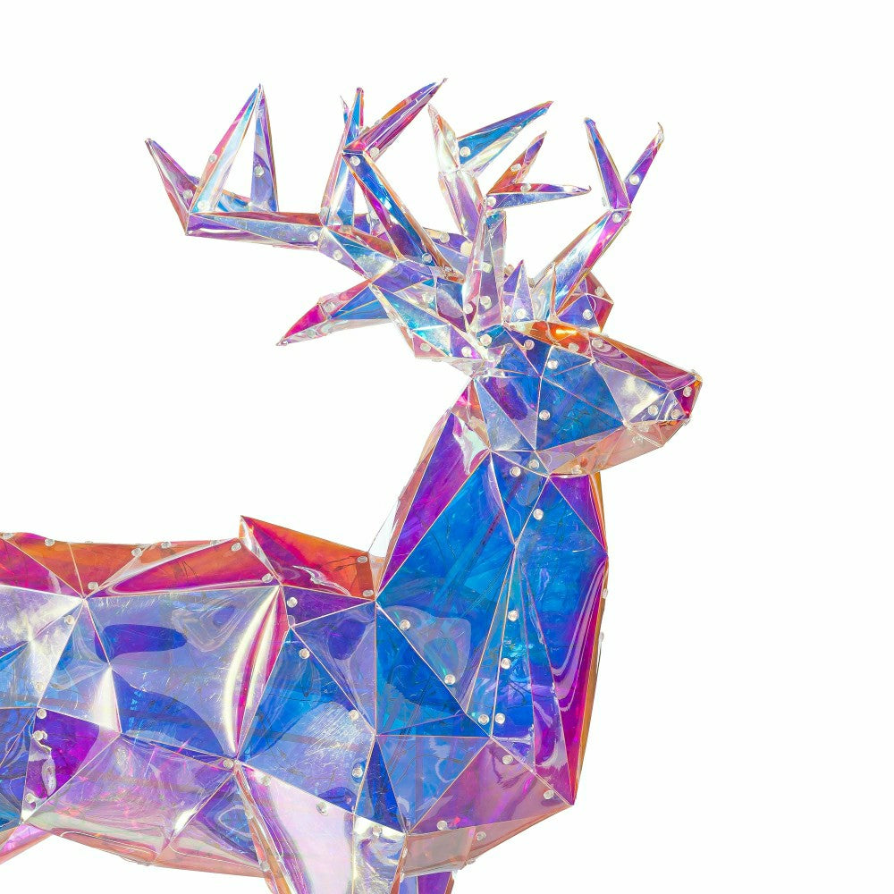 Iridescent Deer LED PVC Garden Statue, 28"H | Plow & Hearth