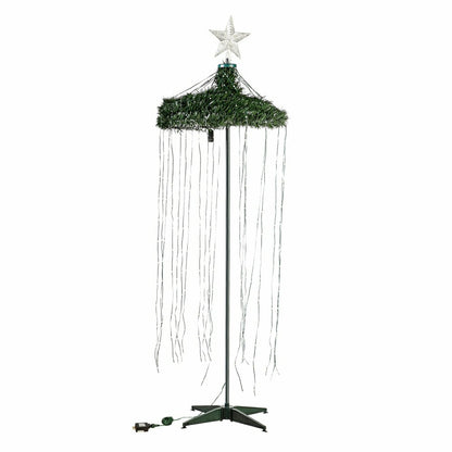 Indoor/Outdoor Christmas Tree With Multicolor Lights, 71" | Plow & Hearth