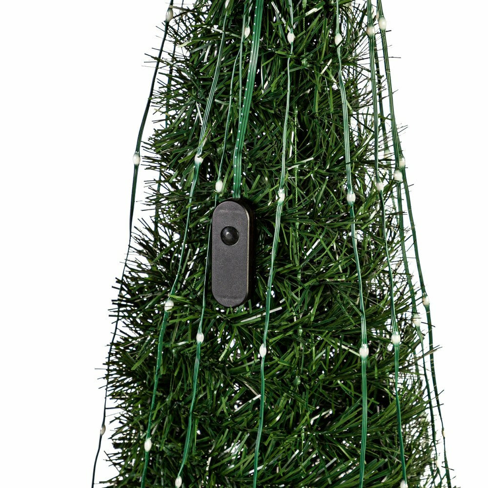 Indoor/Outdoor Christmas Tree With Multicolor Lights, 71" | Plow & Hearth