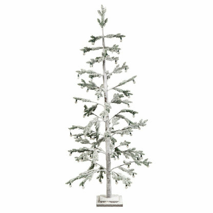 Twas the Night Tree Indoor/Outdoor Artificial LED Frosted Tree with Gl | Plow & Hearth