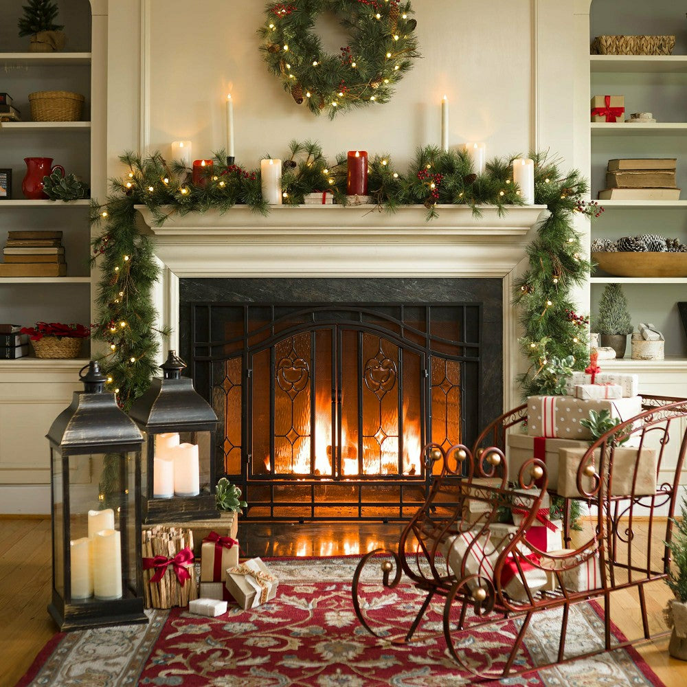 Red Metal Holiday Sleigh | Plow & Hearth