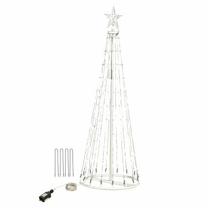Indoor/Outdoor Christmas Tree Cone with Multicolor Lights, Small | Plow & Hearth