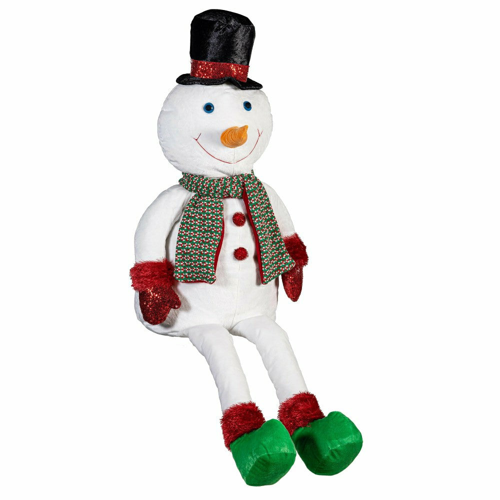 Heartfelt Cheer Tree Décor Dinner with Snowman Fabric Décor, 60"H | Plow & Hearth