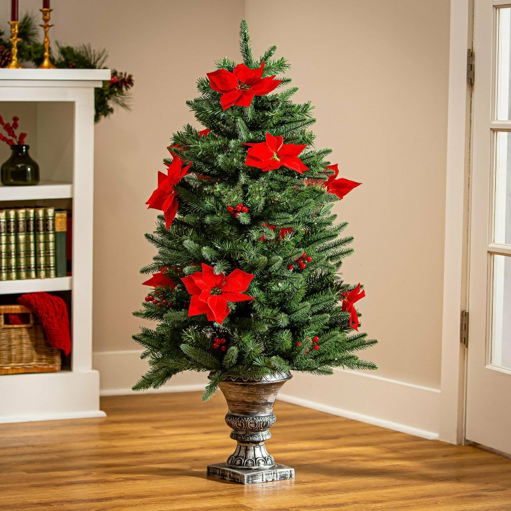 Feels Like The Holidays Tree Artificial Pine LED in Pot, 47”H | Plow & Hearth