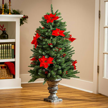 Feels Like The Holidays Tree Artificial Pine LED in Pot, 47”H | Plow & Hearth