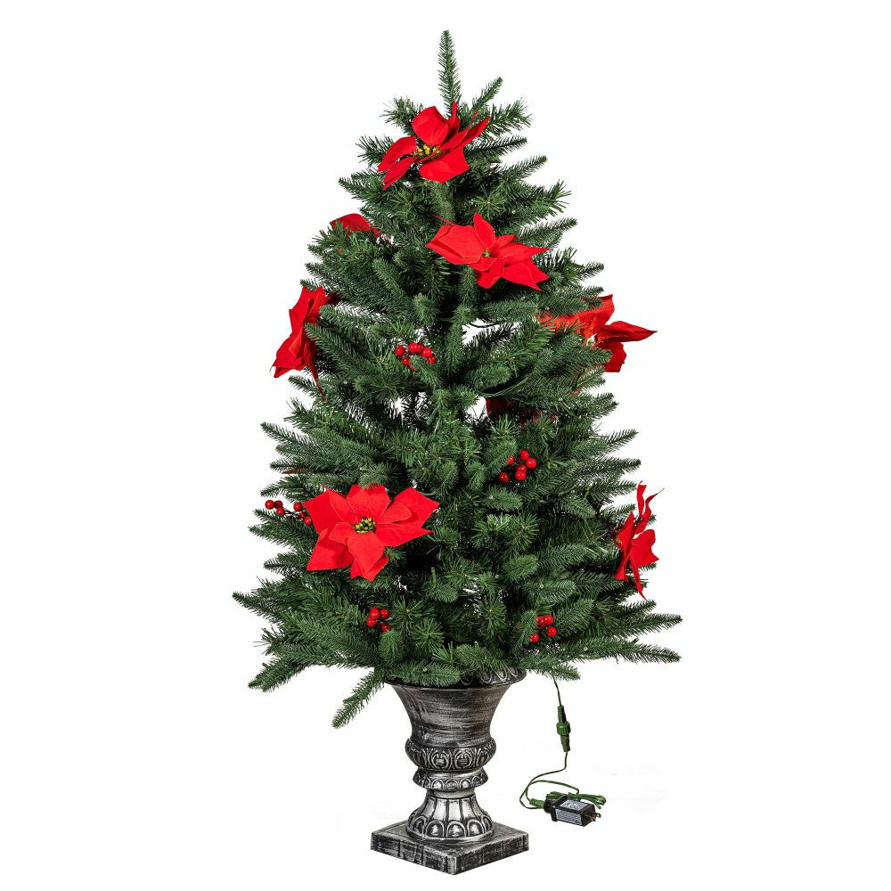 Feels Like The Holidays Tree Artificial Pine LED in Pot, 47”H | Plow & Hearth