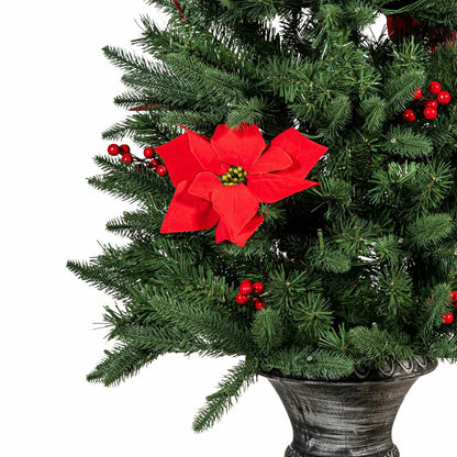 Feels Like The Holidays Tree Artificial Pine LED in Pot, 47”H | Plow & Hearth
