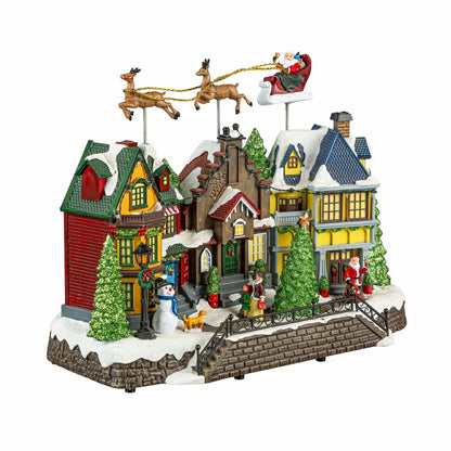 Heartfelt Cheer LED Table Decor Plastic Christmas Town Color Changing, | Plow & Hearth