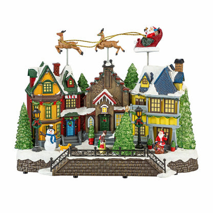 Heartfelt Cheer LED Table Decor Plastic Christmas Town Color Changing, | Plow & Hearth