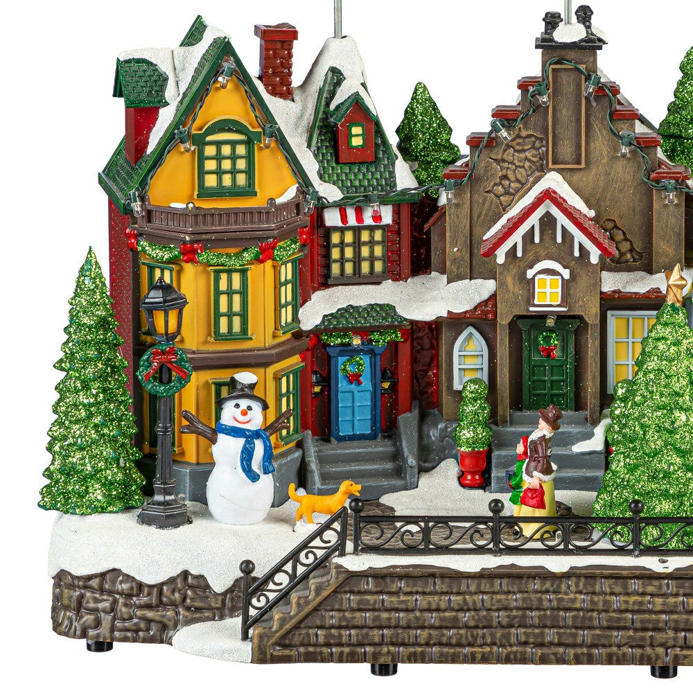 Heartfelt Cheer LED Table Decor Plastic Christmas Town Color Changing, | Plow & Hearth