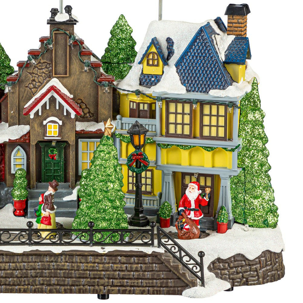 Heartfelt Cheer LED Table Decor Plastic Christmas Town Color Changing, | Plow & Hearth