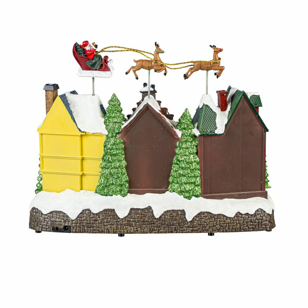 Heartfelt Cheer LED Table Decor Plastic Christmas Town Color Changing, | Plow & Hearth
