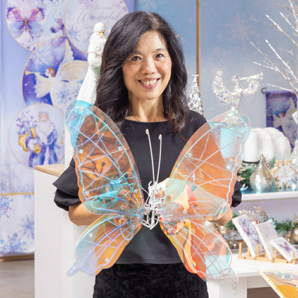 Season to Sparkle Outdoor Lamp & Lighting, LED Butterfly, 24"H | Plow & Hearth