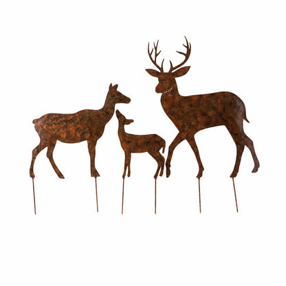 Set of 3 Deer Stakes | Plow & Hearth