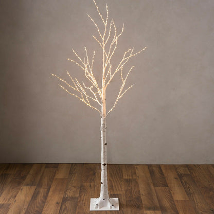 Medium Indoor/Outdoor Birch Tree with 400 Warm White Lights | Plow & Hearth