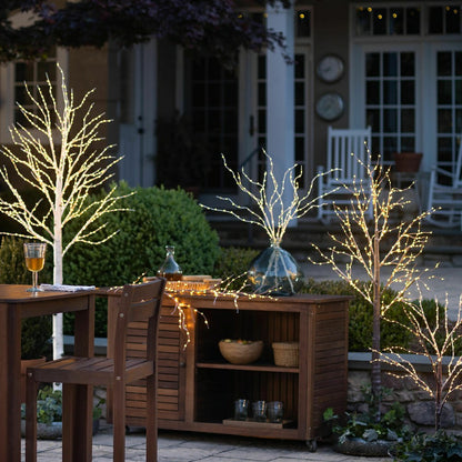 Medium Indoor/Outdoor Birch Tree with 400 Warm White Lights | Plow & Hearth