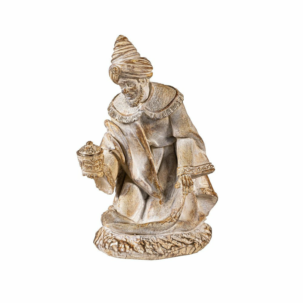 Gilded Nativity Resin Garden Statue, 9" H, Set of 10 | Plow & Hearth