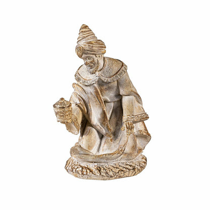 Gilded Nativity Resin Garden Statue, 9" H, Set of 10 | Plow & Hearth