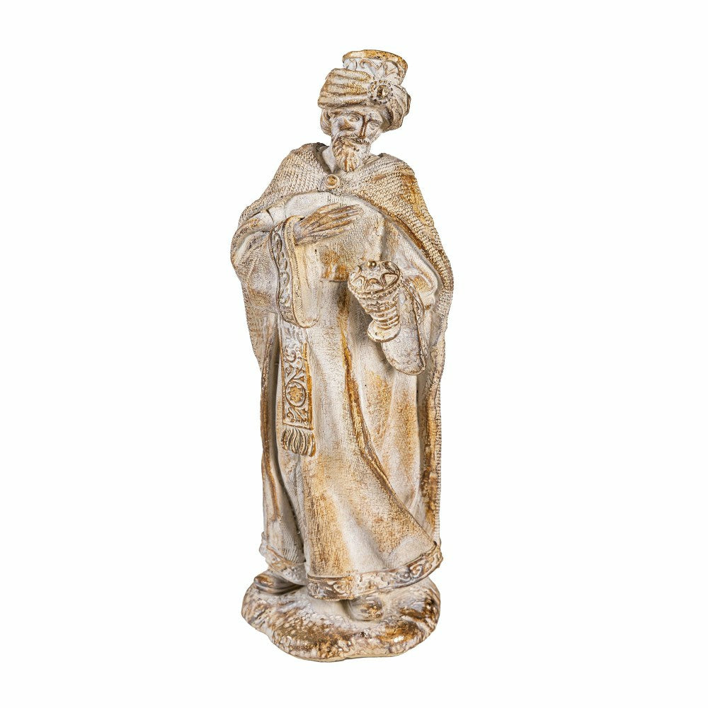 Gilded Nativity Resin Garden Statue, 9" H, Set of 10 | Plow & Hearth