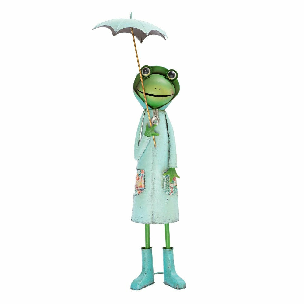 Metal Storybook Frog Garden Statue | Plow & Hearth