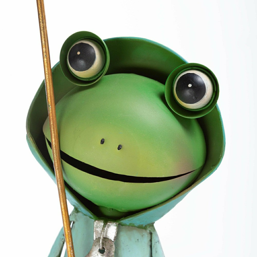 Metal Storybook Frog Garden Statue | Plow & Hearth