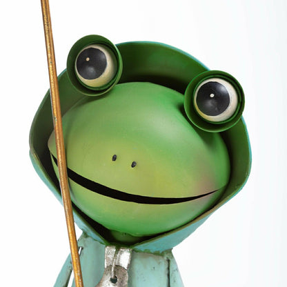 Metal Storybook Frog Garden Statue | Plow & Hearth
