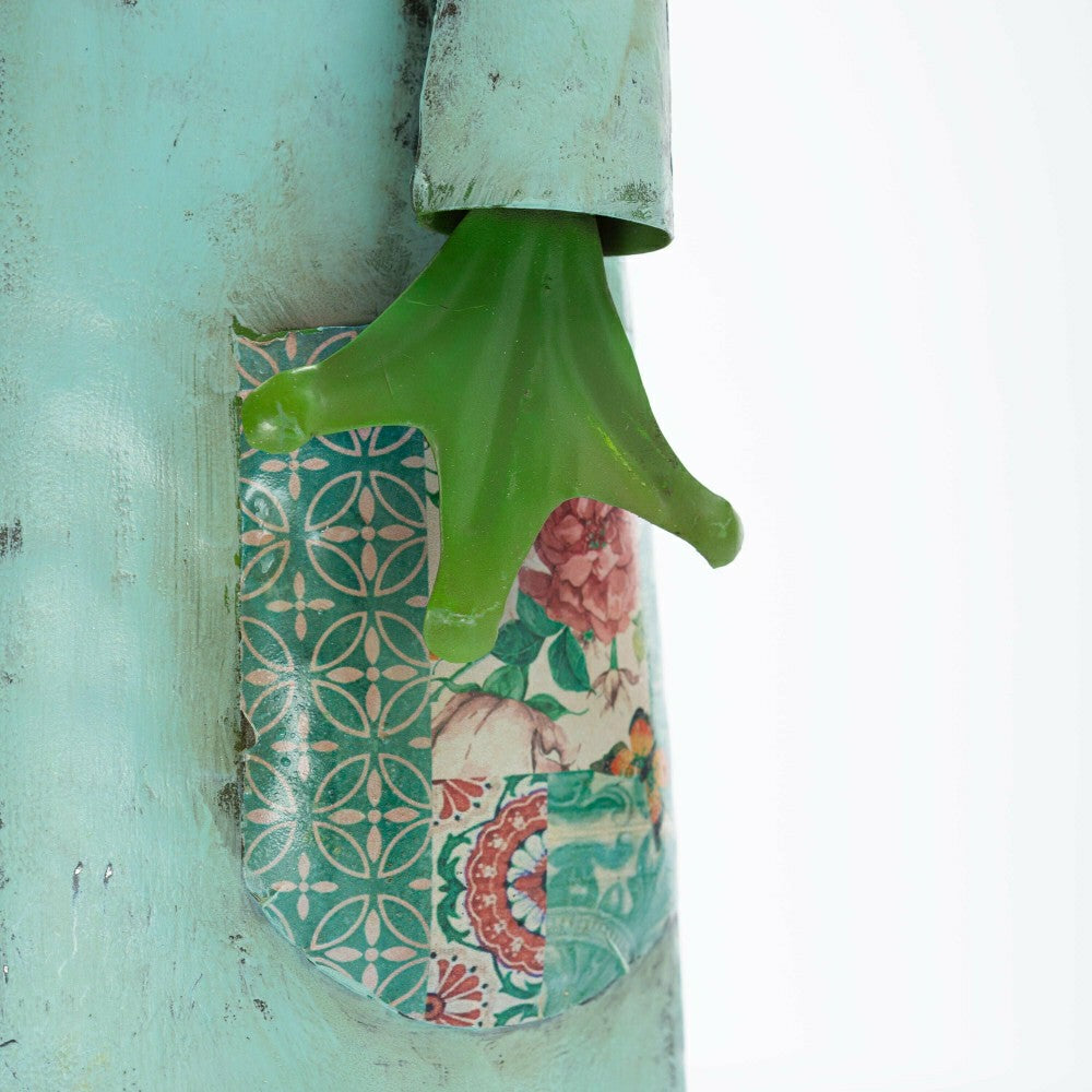 Metal Storybook Frog Garden Statue | Plow & Hearth