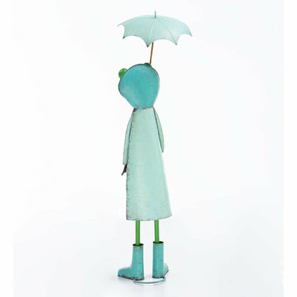 Metal Storybook Frog Garden Statue | Plow & Hearth