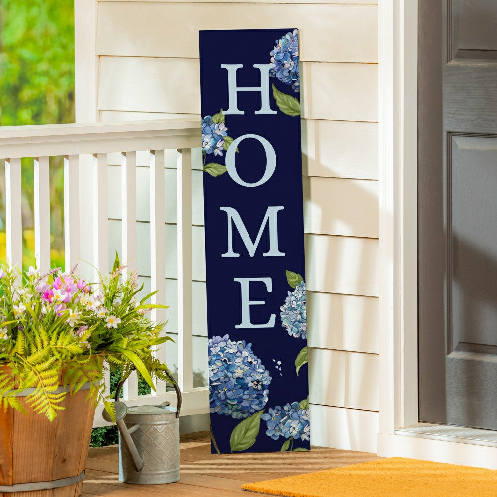 VivaStyle Garden Decor, Porch Leaner, Hydrangea Haven "HOME", 10.75" L | Plow & Hearth