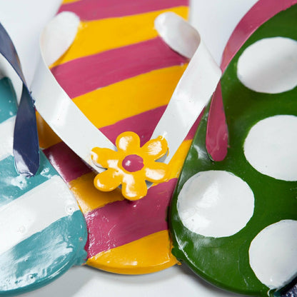 Boho Style Summer Flip-Flop Metal Wreath | Plow & Hearth