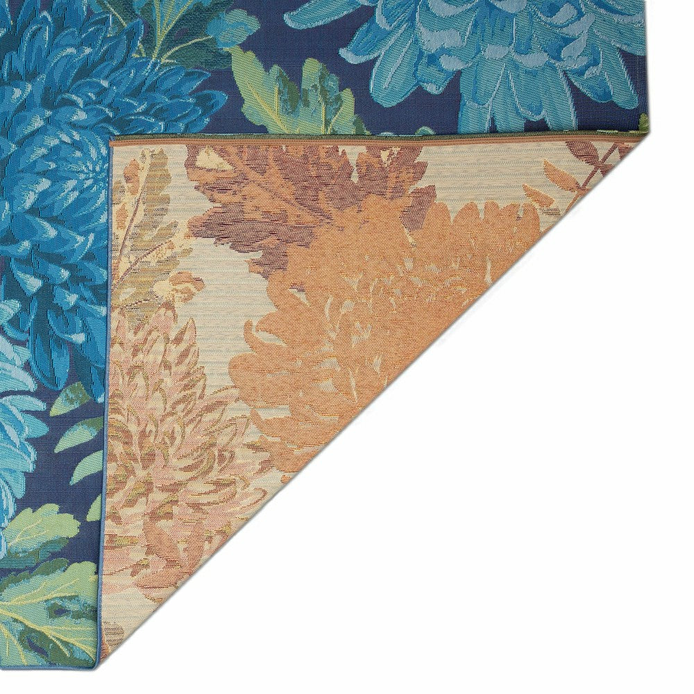 Indoor/Outdoor Chrysanthemum Polypropylene Rug, 4'10" x 7'6" | Plow & Hearth