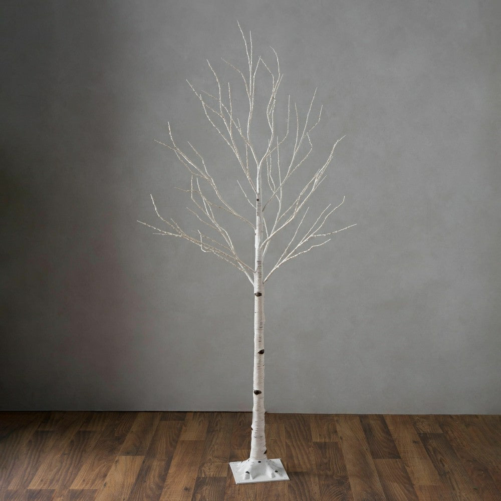 Large Indoor/Outdoor Birch Tree with 600 Warm White Lights | Plow & Hearth