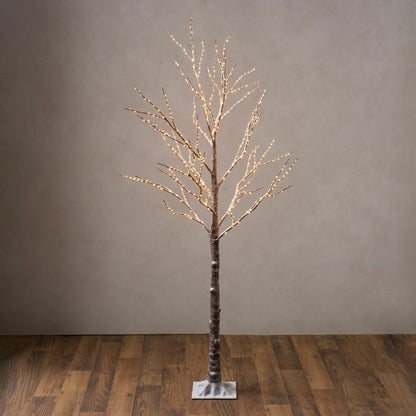 Large Indoor/Outdoor Birch Tree with 600 Warm White Lights | Plow & Hearth